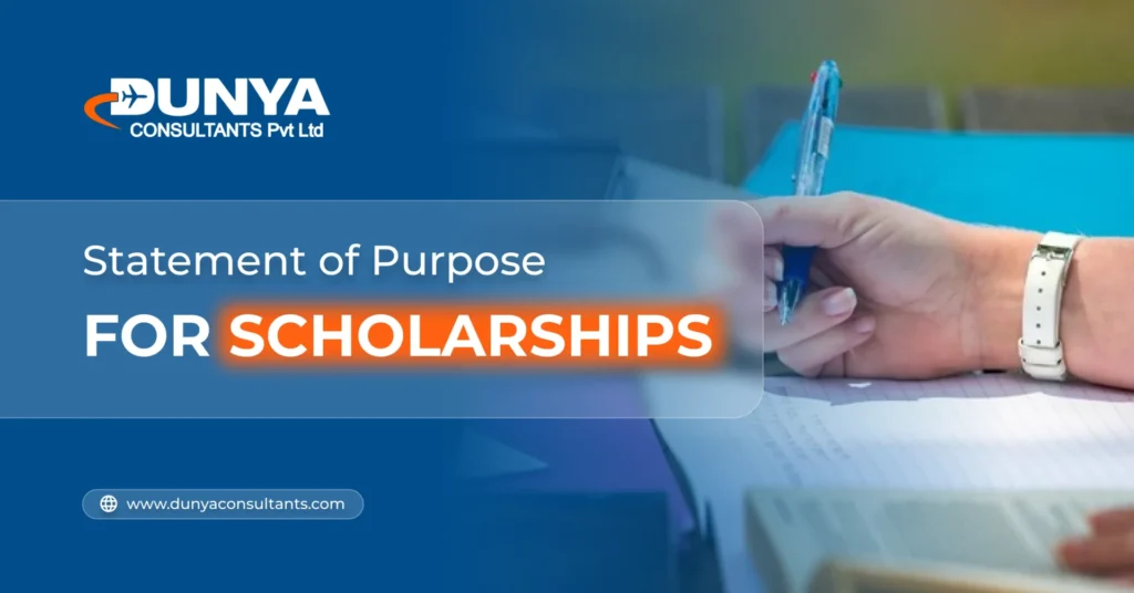 Statement of purpose for Scholarship