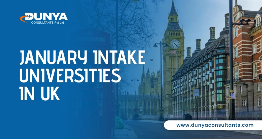 January Intake Universities in UK