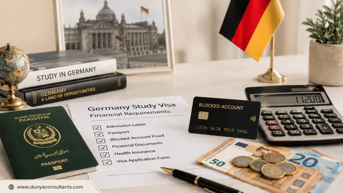 Germany blocked account guide for Pakistani students