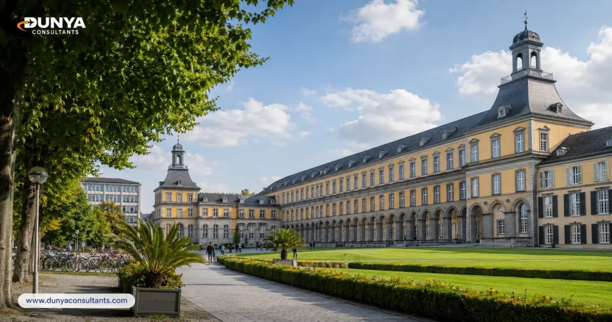 Historic German university campus for Computer Science students