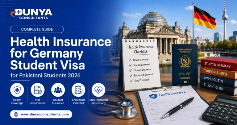 Health insurance for Germany student visa guide for Pakistani students 2026