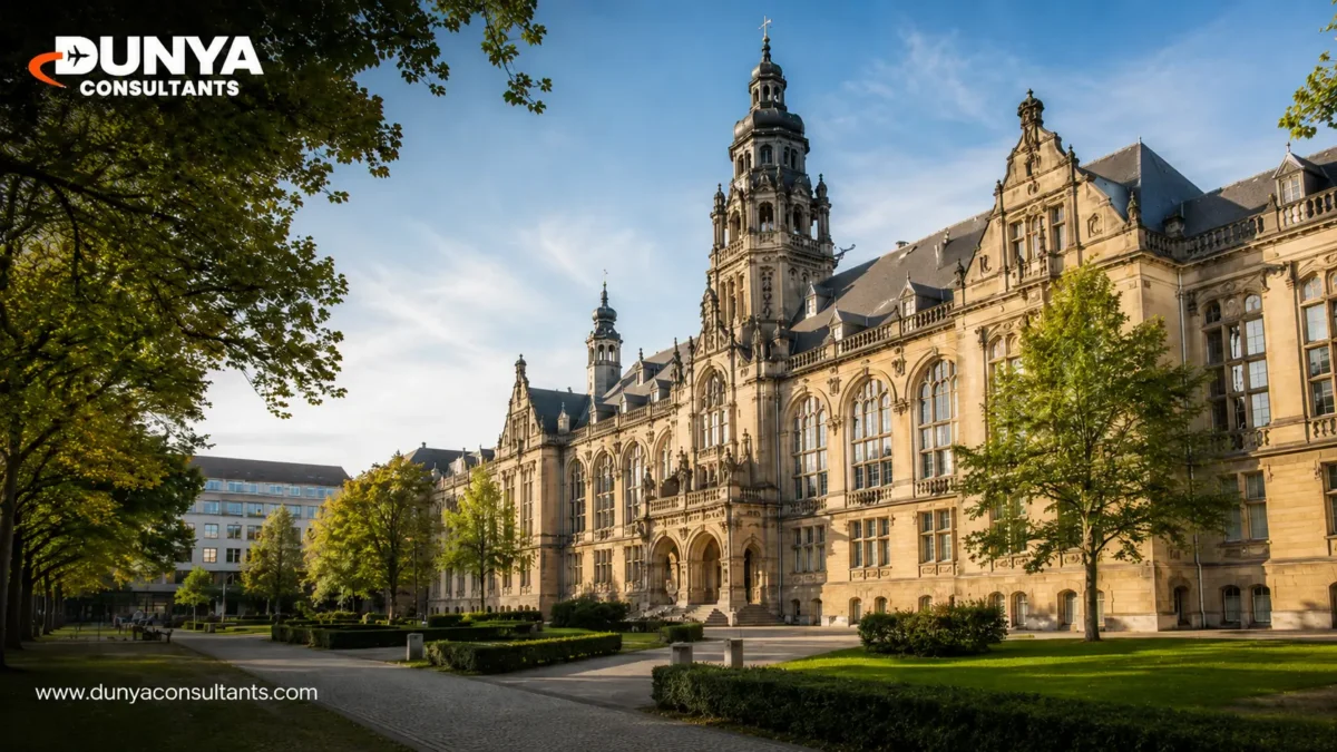 Public university campus in Germany for international students